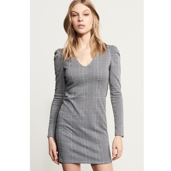 Knitted Checkered Dress - Picture 1 of 2